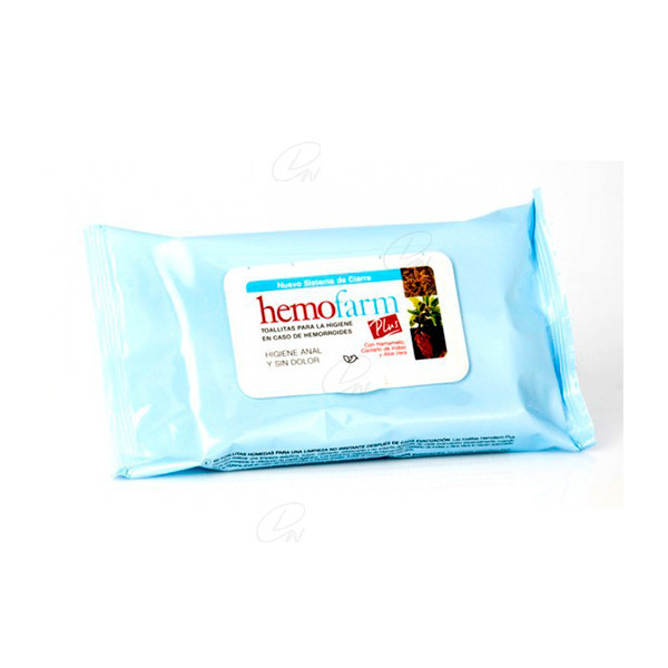 HEMOFARM PLUS TOALLITAS SOBRE 60 TOALLITAS CIERRRE TAPA DURA