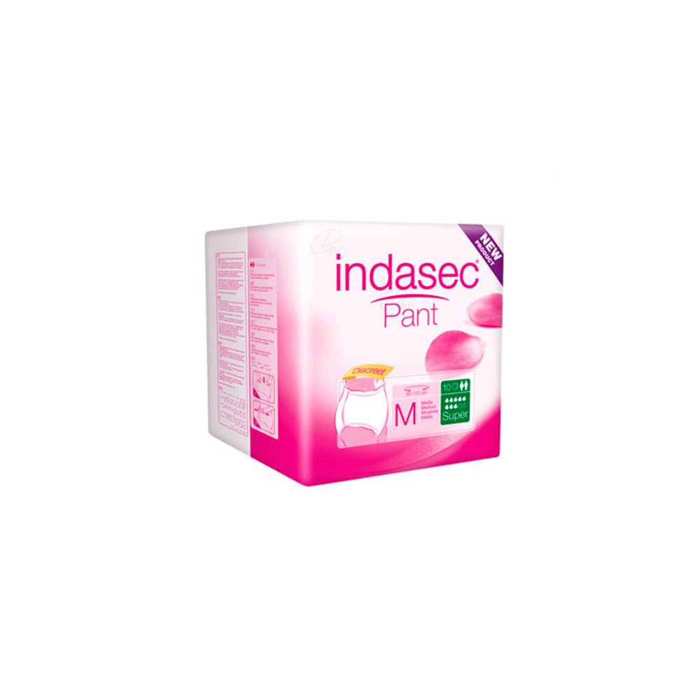 INDASEC PANT SUPER ABSORB DIA T- MEDIA 10 UDS