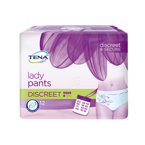 TENA PROTECTIVE UNDERWEAR DISCREET T - GDE 10 U