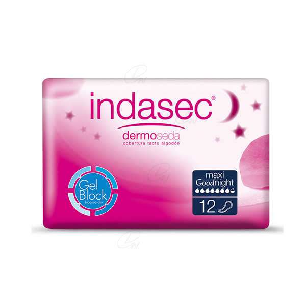 INDASEC MAXI COMPRESA PERDIDAS LEVES GOODNIGHT 12 ABSORB