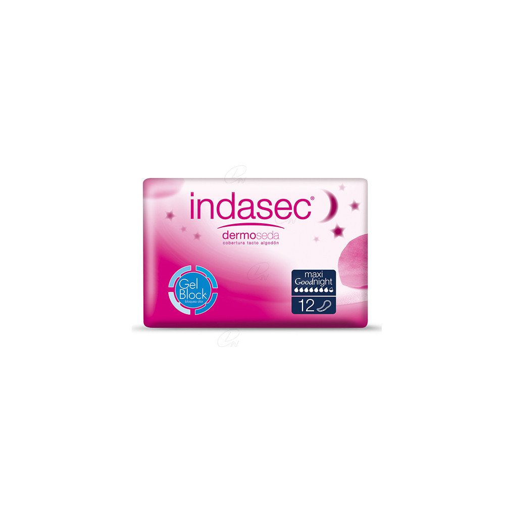 INDASEC MAXI COMPRESA PERDIDAS LEVES GOODNIGHT 12 ABSORB