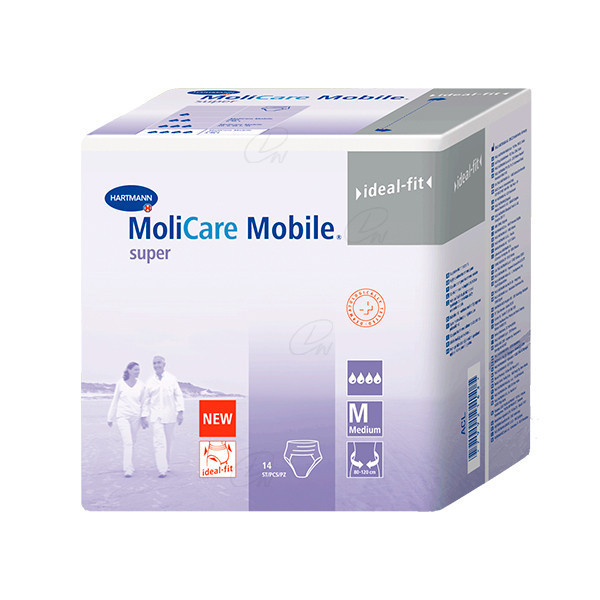 ABSORB INC ORINA LIGERA C/ SLIP MOLICARE MOBILE SUPER T - LARGE 14 U