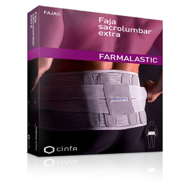 FAJA SACROLUMBAR GRIS CONTORNO 118 CM T- 4