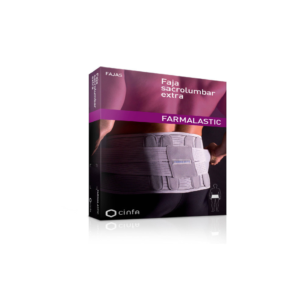 FAJA SACROLUMBAR GRIS CONTORNO 118 CM T- 4