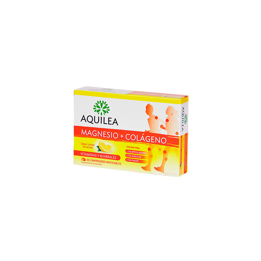AQUILEA MAGNESIO + COLÁGENO 30 COMP MASTICABLES