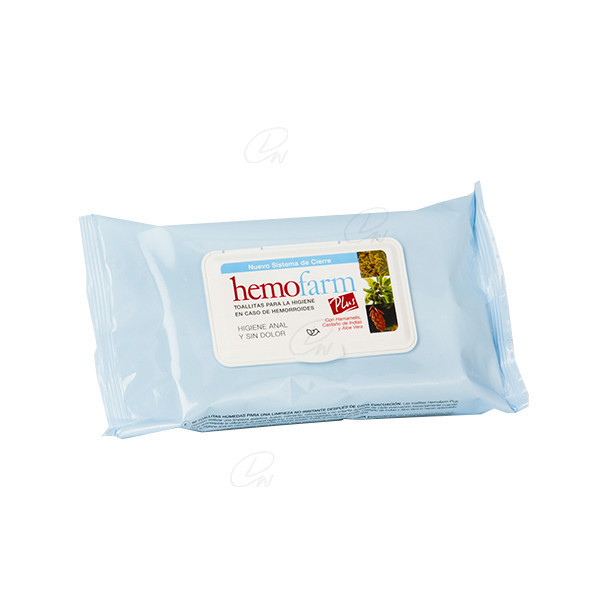 HEMOFARM PLUS TOALLITAS SOBRE 20 TOALLITAS