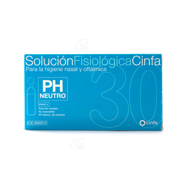CINFA HIGIENE OFTALMICA SUERO FISIOLOGICO MONODOSIS 5 ML 30 U