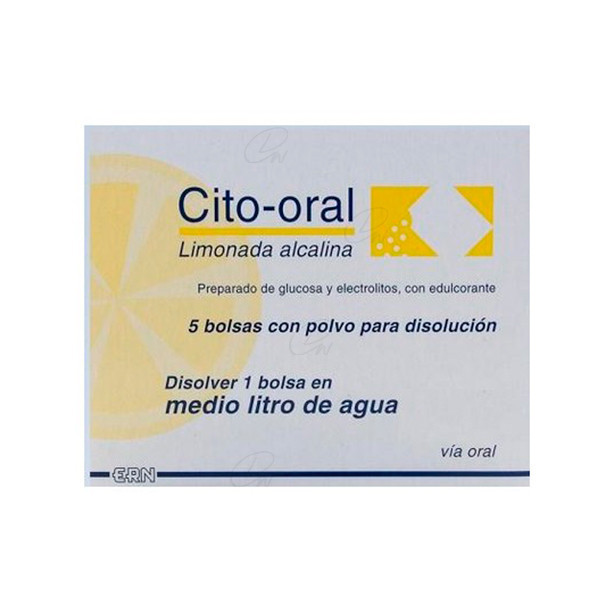 CITO-ORAL LIMONADA ALCALINA 15,28 G 5 BOLSAS