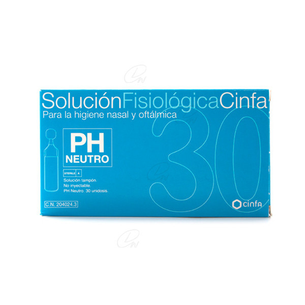 CINFA HIGIENE OFTALMICA SUERO FISIOLOGICO MONODOSIS 5 ML 20 U