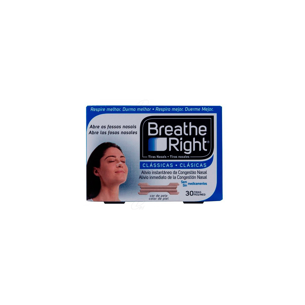 tiras Nasales Breathe Right Gde 30