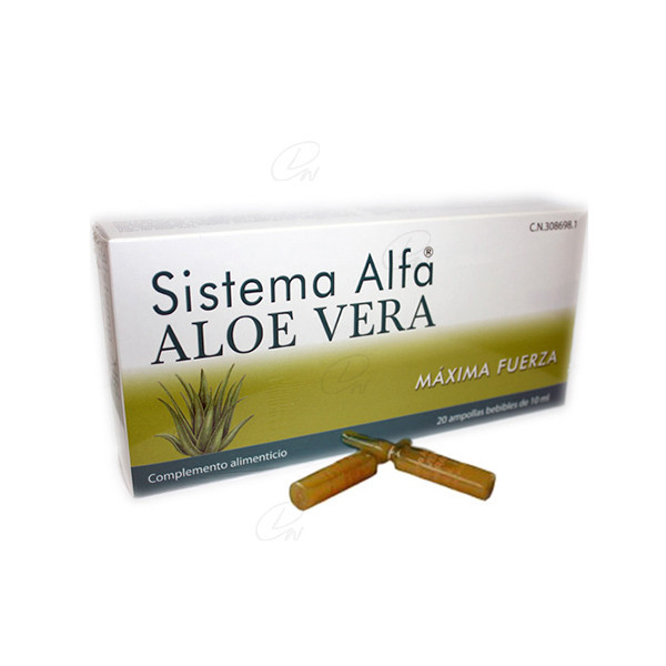 SISTEMA ALFA ALOE VERA AMPOLLAS BEBIBLES 20 AMP