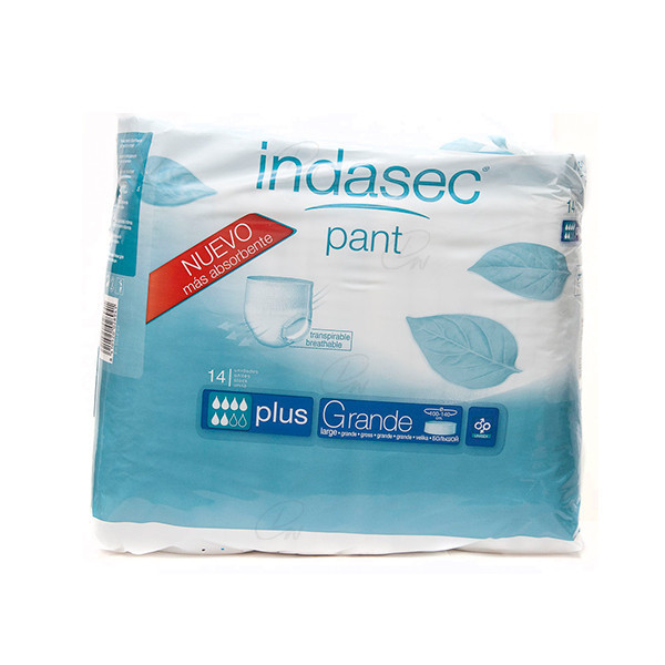 INDASEC PANT PLUS ABSORB INC ORINA DIA ANAT T- GDE 14 U