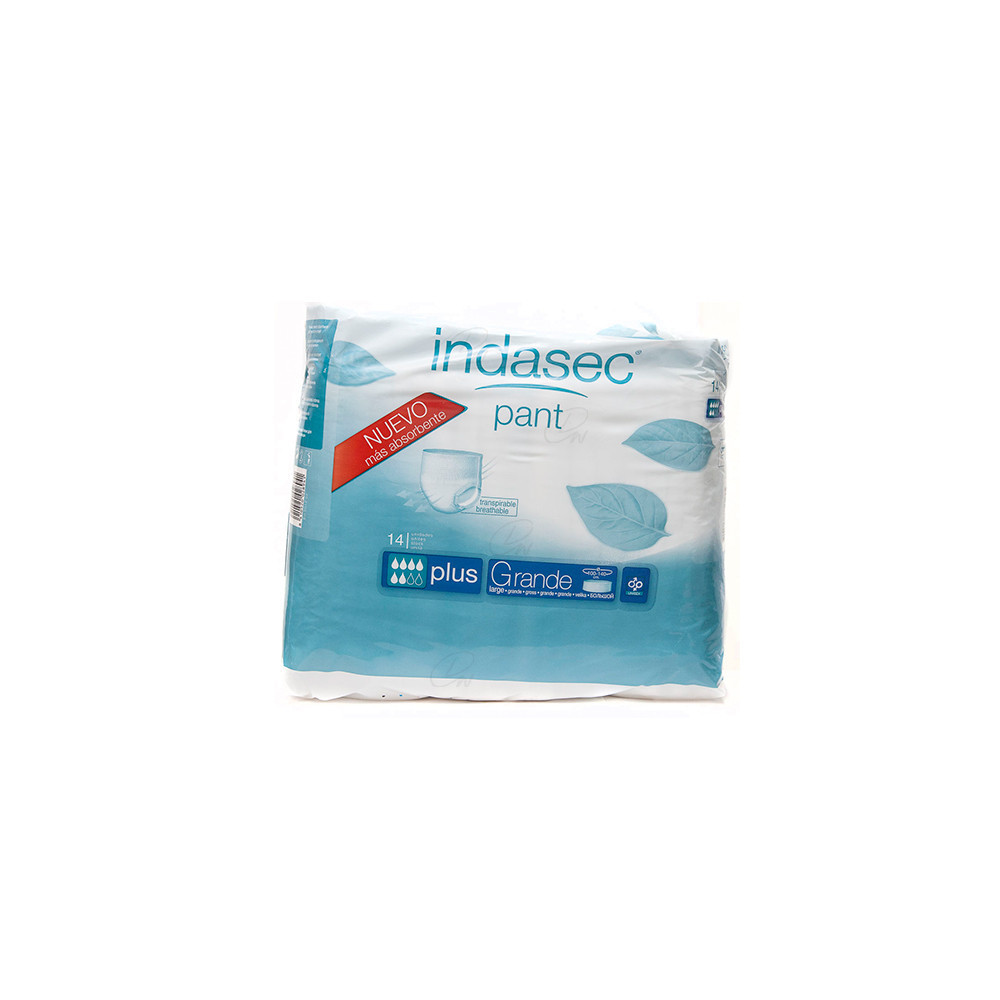 INDASEC PANT PLUS ABSORB INC ORINA DIA ANAT T- GDE 14 U