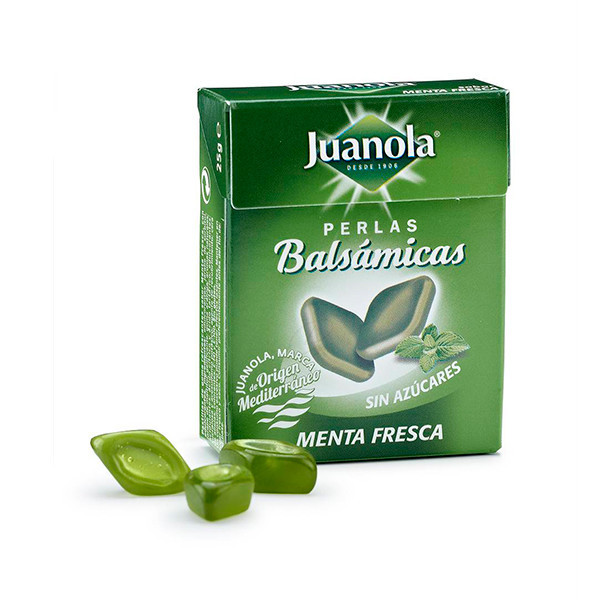 JUANOLA PERLAS SABOR MENTA 25 G