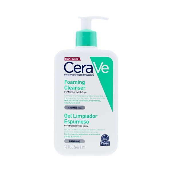 Cerave Gel Limpiador Espumoso 473 ml