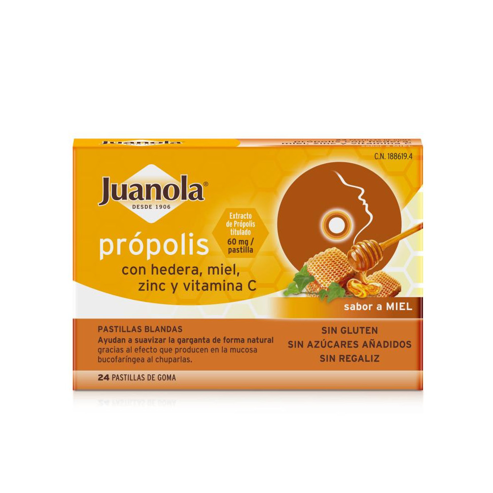 JUANOLA PRÓPOLIS HEDERA MIEL 24 u