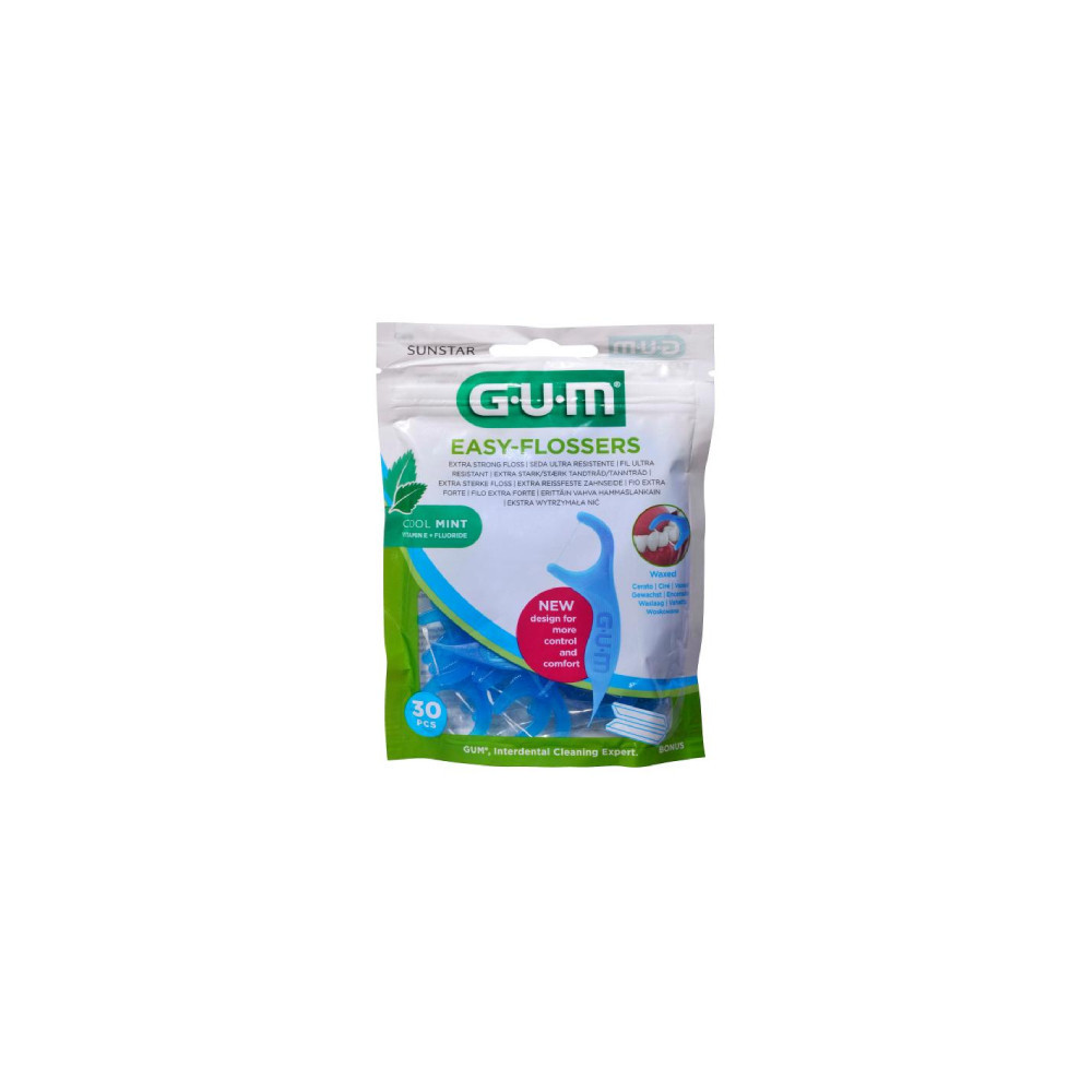 GUM EASY FLOSSERS 30 U
