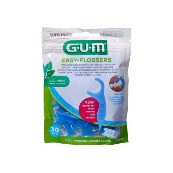 GUM EASY FLOSSERS 30 U