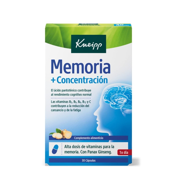KNEIPP MEMORIA Y CONCENTRACIÓN 30 CÁPSULAS