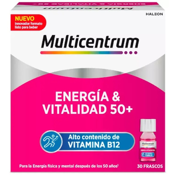 MULTICENTRUM ENERGÍA VITALIDAD 50+ 30 FRASCOS