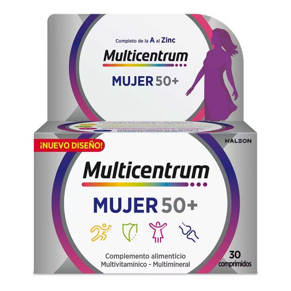 MULTICENTRUM MUJER 50+ 30 COMPRIMIDOS
